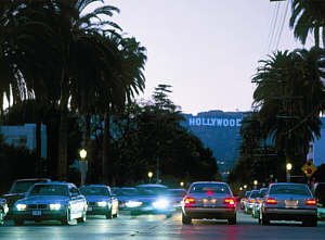 BMW 750hl (E38) in Hollywood w�hrend der CleanEnergy World Tour