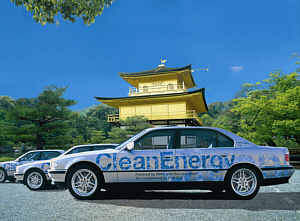 BMW 750hl (E38) in Tokio w�hrend der CleanEnergy World Tour