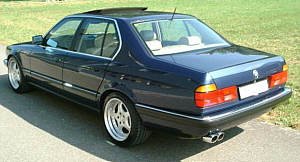 Seiten-/Heckansicht des BMW 730i (E32) von Andreas Focke