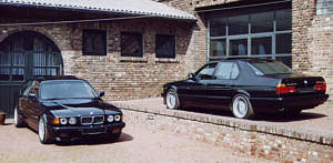Die 'Black Beauties', zwei BMW 7er (E32)
