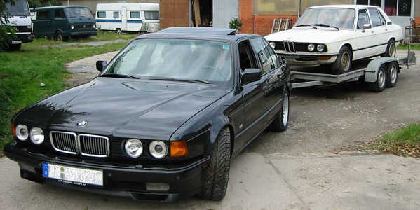 BMW 750iL Higline (E32) als Zugwagen