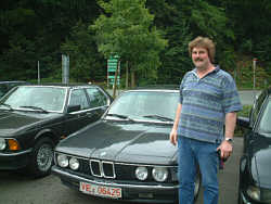 Michael P�tz mit seinem BMW 735iA (E23)