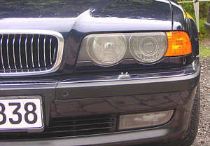 7er-Scheinwerfer des E38 nach dem Facelift