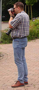 Sascha Pohl beim Fotografieren