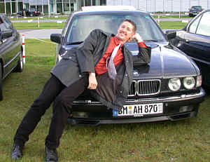 Alex Hertter ("Highliner") mit seinem BMW 750iL Highline