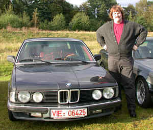Michael Ptz ("K27") mit seinem BMW 735i