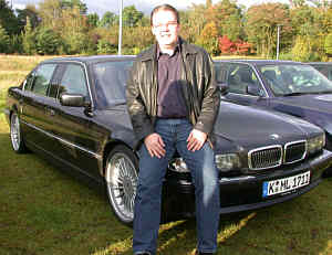 Martin Lemke ("L7") mit seinem BMW L7