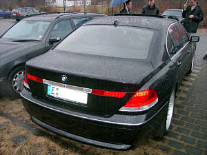 BMW 760i von hinten