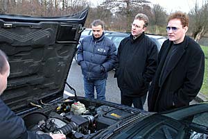 BMW 7er Stammtisch in Moers im Februar 2004