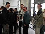 Carlos (Turboman), Christian (Christian), Michael (12Zylinder) und Matthias (TheTwinS74) bei der Siegerehrung