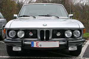 BMW E3 3,0 von Rainer auf dem Stammtisch in Moers