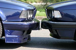 Die beiden Autos von Horst und Andreas sind sich in Moers n�her gekommen
