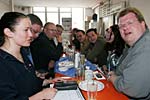 am Fr�hst�ckstisch w�hrend des 7er-Formstreffens in Anzing