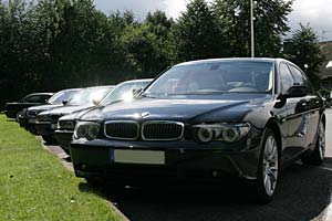 BMW 7er Stammtisch in Moers im August 2005