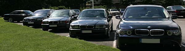 BMW 7er Stammtisch in Moers im August 2005