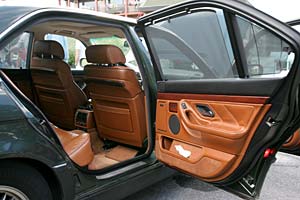 braune Innenausstattung im BMW 750iL von Frank