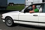 Mick im Stau w�hrend der Anfahrt