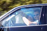 �herby7� mit seiner Mutter bei der Anfahrt im Rhein-Ruhr-Konvoi