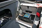 fest installierter Videorekorder im Kofferraum des BMW E23 von Detlef