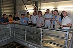 Blick ins Hochregallager, Erdinger Brauerei