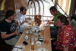Brotzeit nach der F�hrung, Erdinger Brauerei