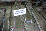 Flaschen-Inspektoren in der Erdinger Bauerei