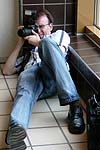 Christian im Foto-Einsatz, Erdinger Brauerei