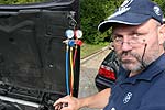 Erich in Aktion w�hrend des 7er-Treffs in Anzing