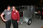 Michael und Reinhard am Abend nach dem Abbau der Anlage und Verladung auf den Anh�nger