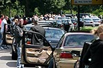 Vor dem Start des Rekordversuches wurden die 7er-BMWs auf dem Grenzlandring gesammelt