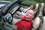 Pascal mit Karin im Z8 whrend der BMW-Sternfahrt