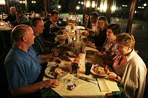 gemeinsames Abendessen auf Albarella