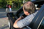 Peter beim Durchfahren des Parcours