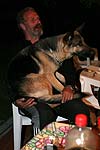 Peter mit seinem Sch�ferhund