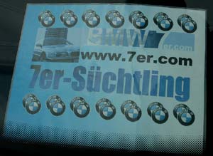 Erkennungszeichen im BMW 7er