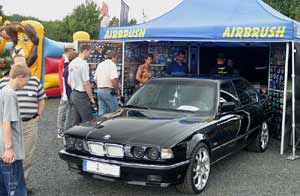 Airbrushing auf dem BMW-Treffen in Alsfeld