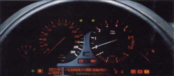 BMW 7er (E32), Tacho-Instrumente