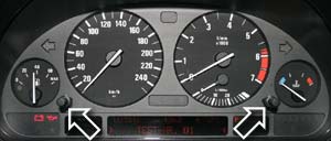 Instrumentenkombi im BMW 7er, Modell E38