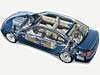 BMW 745d in einer 3D-Explosionszeichnung