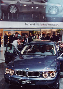 BMW 745i (E65), Pr�sentation auf der Motor-Show in Essen