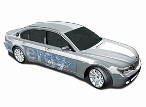 BMW Hydrogen 7, grafische Darstellung