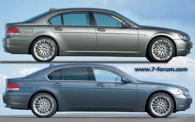 Das neue und alte 7er-Modell E65/E66