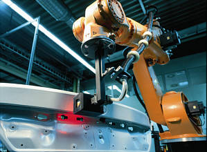 inline measurement technic with infrared and laser tools in the BMW plant Dingolfing / Germany