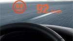 Head-Up-Display im 7er-BMW zeigt die zulssige Hchstgeschwindigkeit an