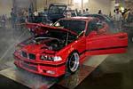 BMW 3er im künstlichen Nebel