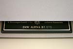Alpina B7 Typschild