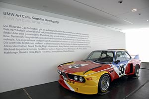 BMW 3,0 CSL Art Car von Alexander Calder im BMW Museum M�nchen