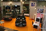 7-forum.com Messestand auf der Techno Classica 2008, vorne BMW 750iL Highline (E32) von Alexander