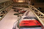 Foto-Plakat: BMW 7er-Konvoi während der 7-forum.com Sternfahrt nach Porec 2007, vorne ein BMW 7er, Modell E38