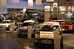 Motorsport-Autos auf dem Stand von Beru-Zndtechnik whrene der Essener Motorshow 2003